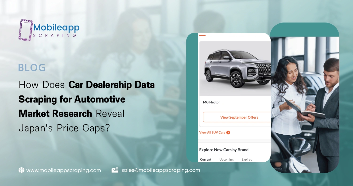 How Does Car Dealership Data Scraping for Automotive Market Research Reveal Japan's Price Gaps