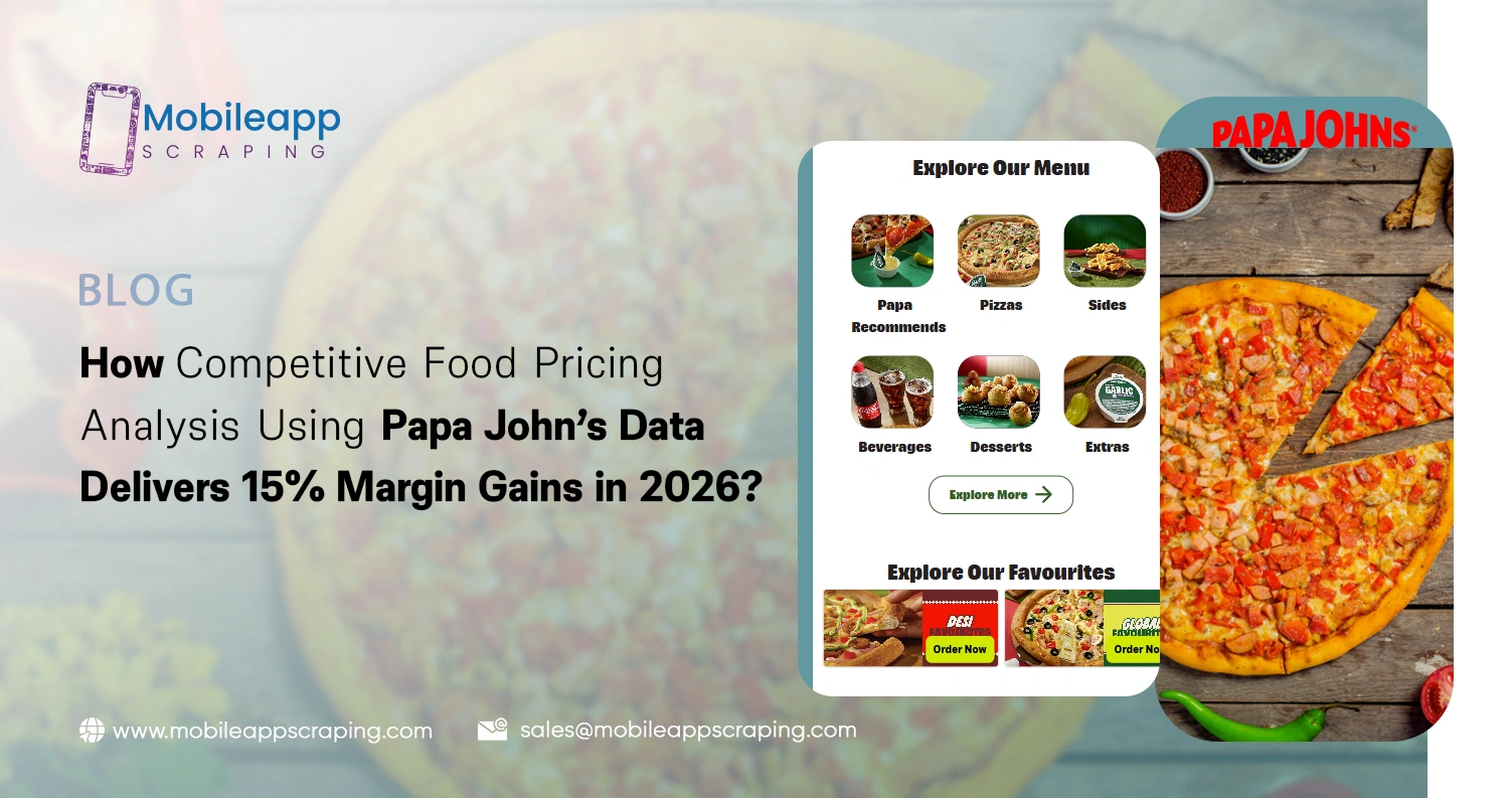 How Competitive Food Pricing Analysis Using Papa John’s Data Delivers 15% Margin Gains in 2026?