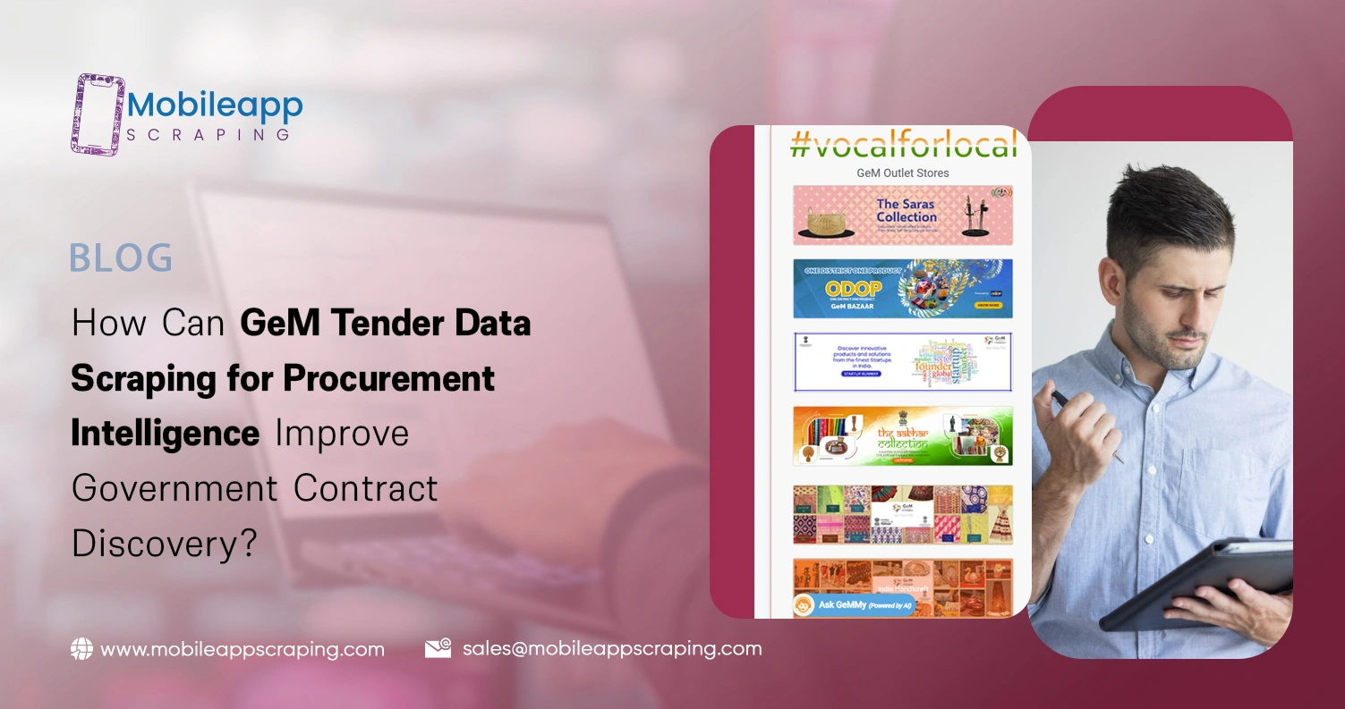 How Can GeM Tender Data Scraping for Procurement Intelligence Improve Government Contract Discovery?