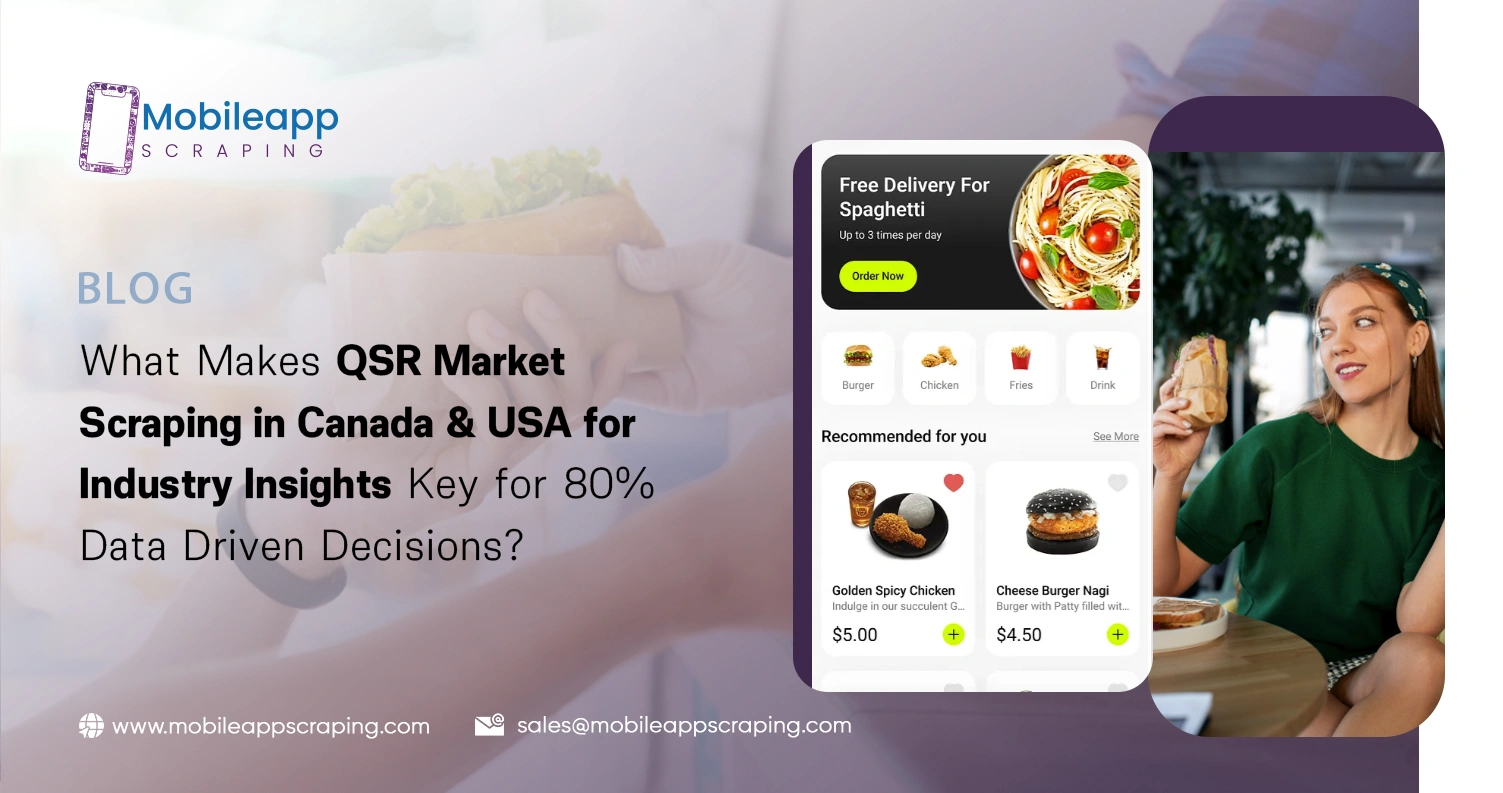 What Makes QSR Market Scraping in Canada & USA for Industry Insights Key for 80% Data Driven Decisions?