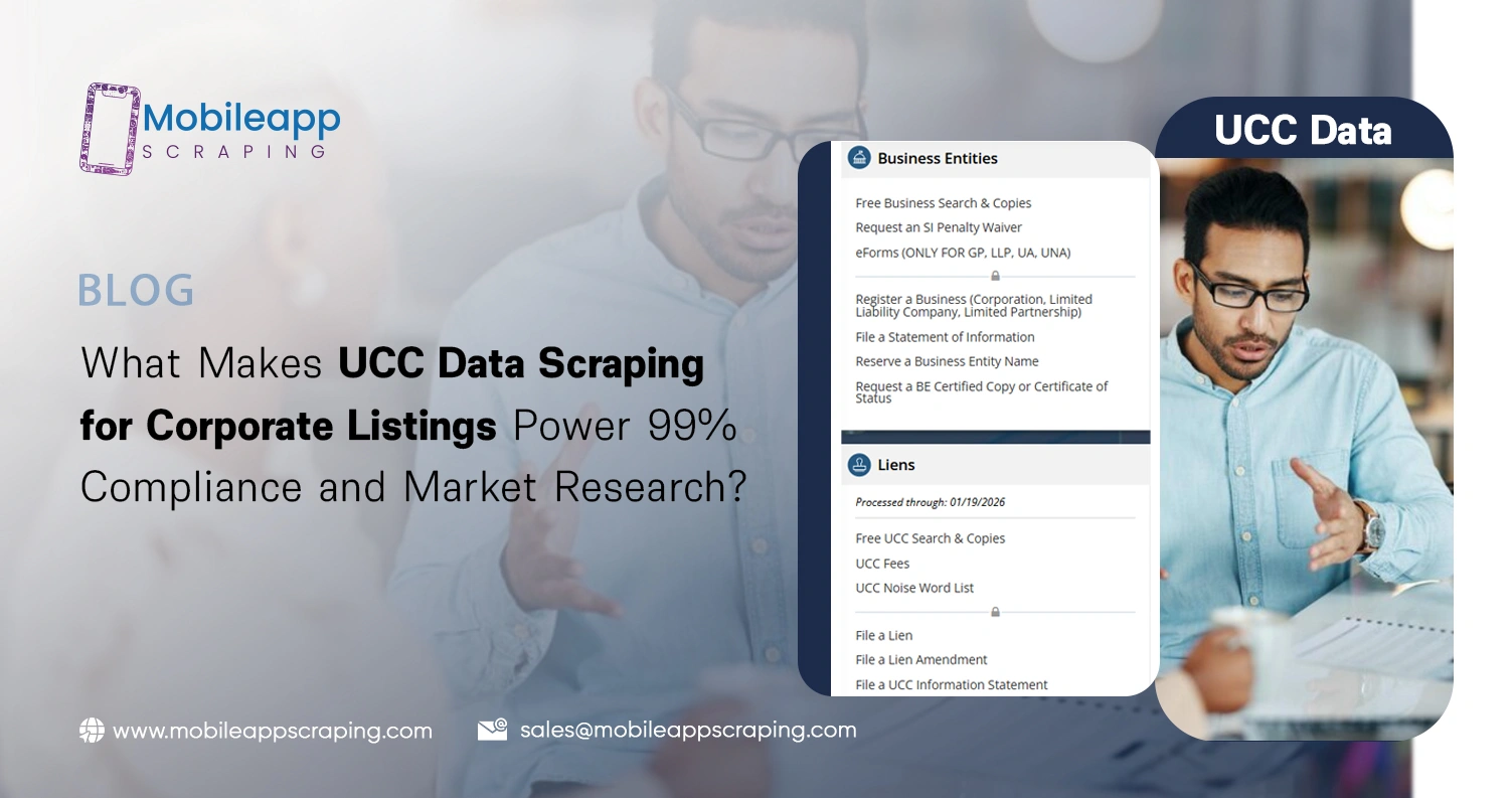 What Makes UCC Data Scraping for Corporate Listings Power 99% Compliance and Market Research?