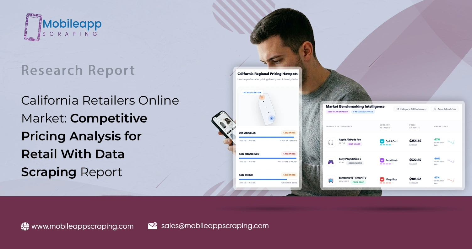 California Retailers Online Market: Competitive Pricing Analysis for Retail With Data Scraping Report
