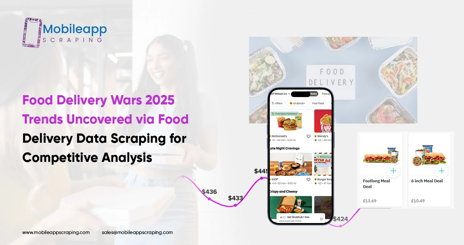 Trends Uncovered via Food Delivery Data Scraping for Competitive Analysis