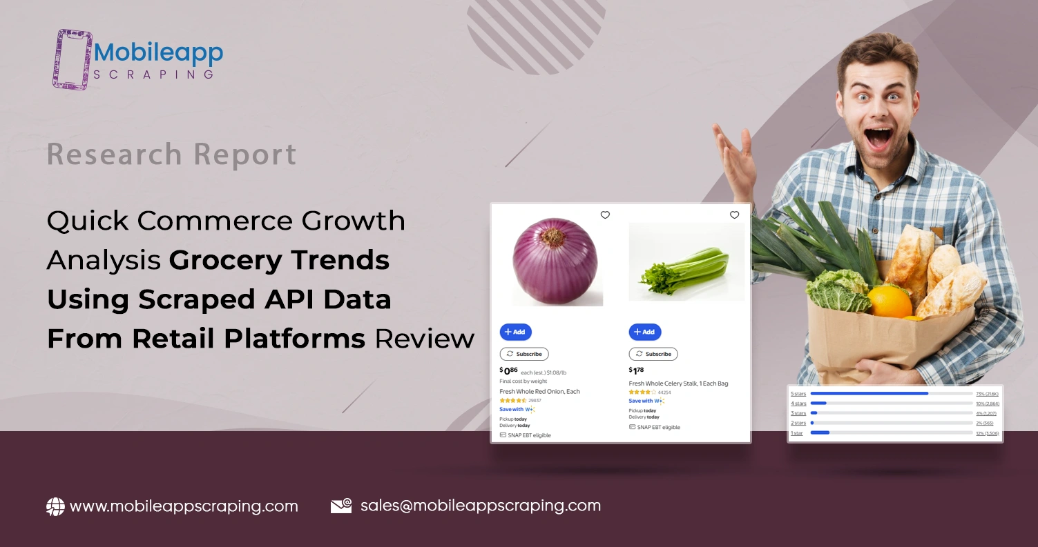 Quick Commerce Growth Analysis: Grocery Trends Using Scraped API Data From Retail Platforms Review