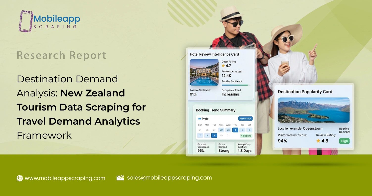 Destination Demand Analysis: New Zealand Tourism Data Scraping for Travel Demand Analytics Framework