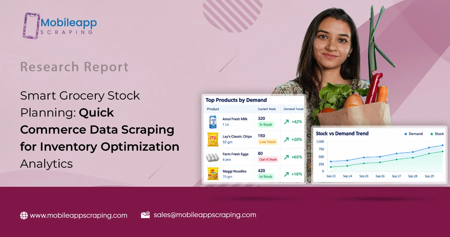 Quick Commerce Data Scraping for Inventory Optimization