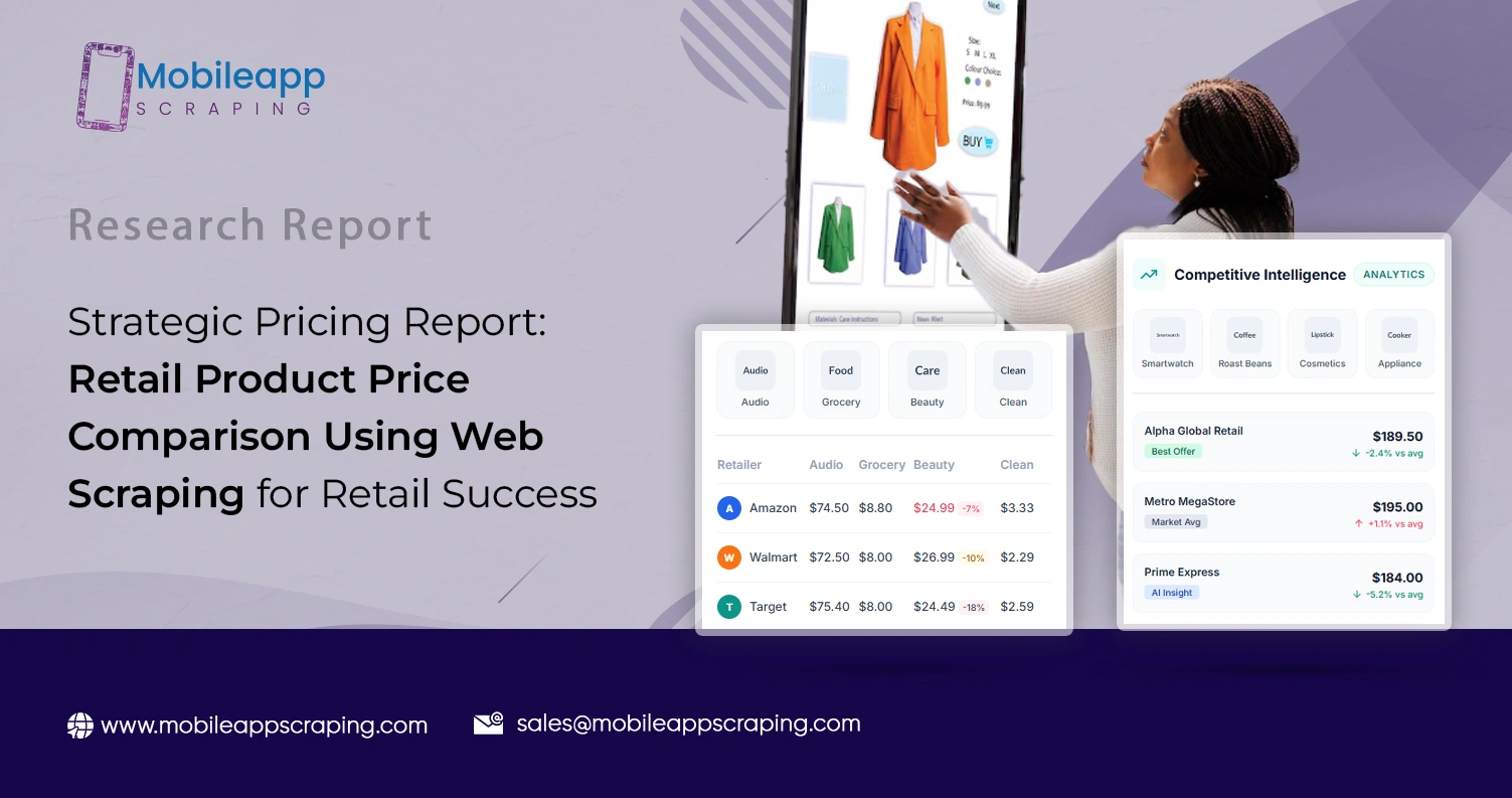 Strategic Pricing Report: Retail Product Price Comparison Using Web Scraping for Retail Success