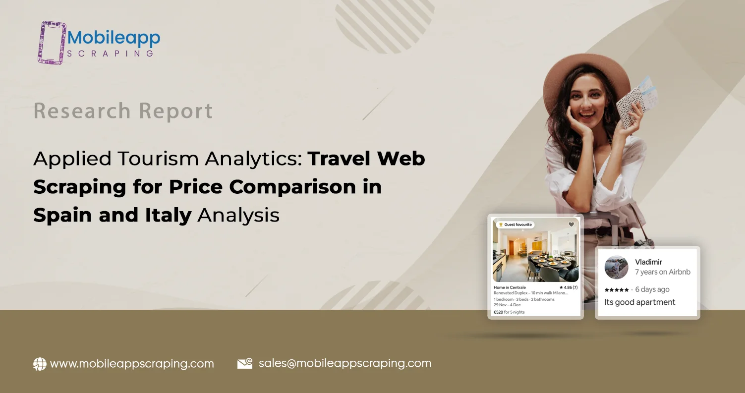Travel Web Scraping for Price Comparison in Spain and Italy