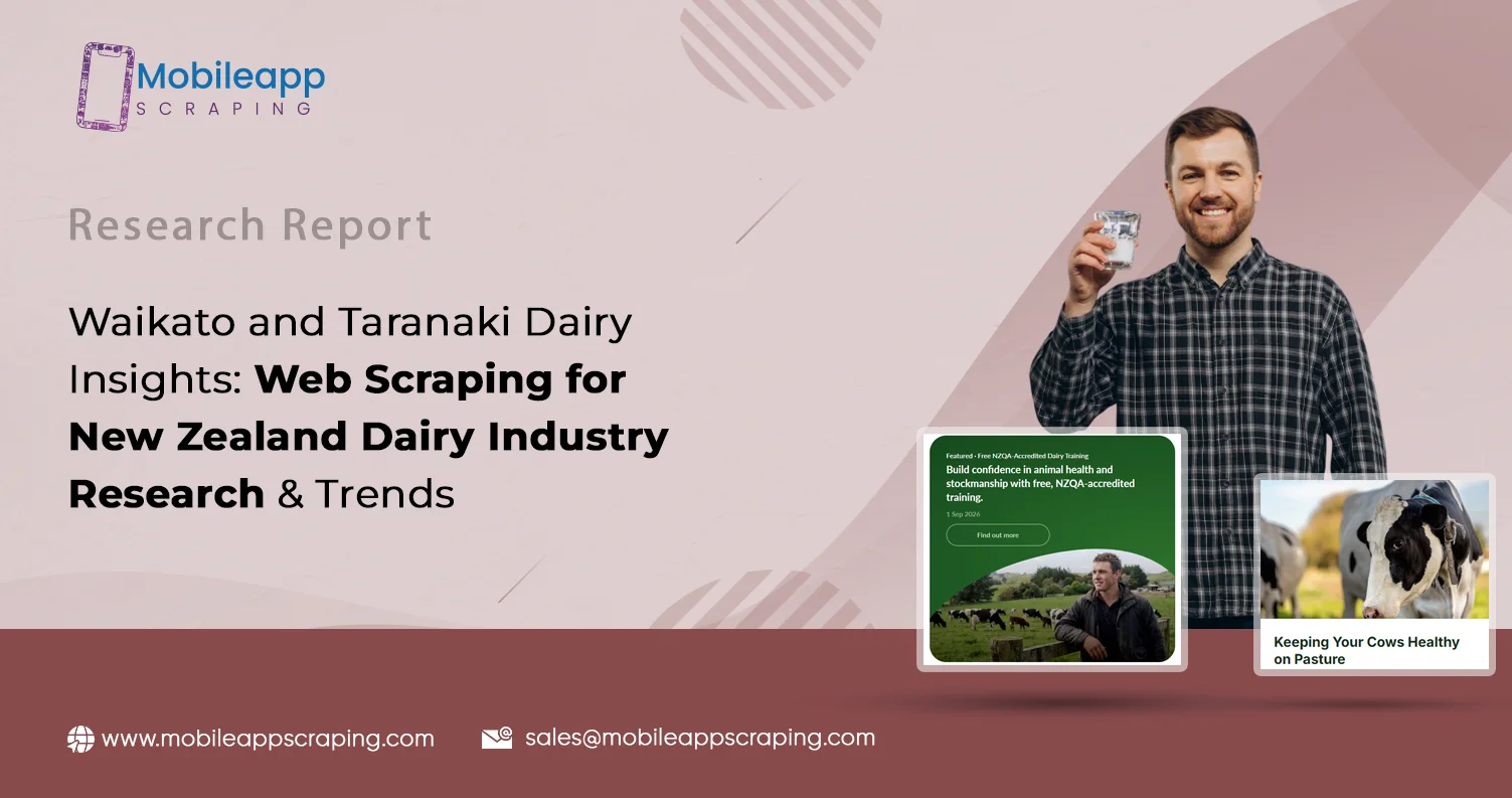 Web Scraping for New Zealand Dairy Industry Research